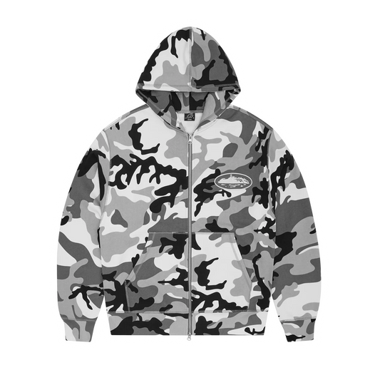 Cortiez ISLAND PUFF PRINT ZIP HOODIE [ARCTIC CAMO]
