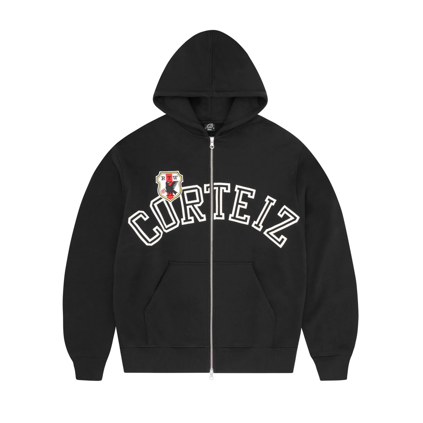 Cortiez ARCH SHIELD ZIP HOODIE [BLACK]