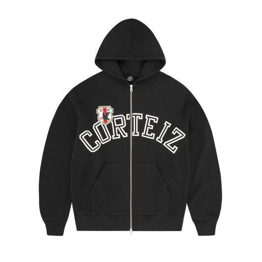 Cortiez ARCH SHIELD ZIP HOODIE [BLACK]