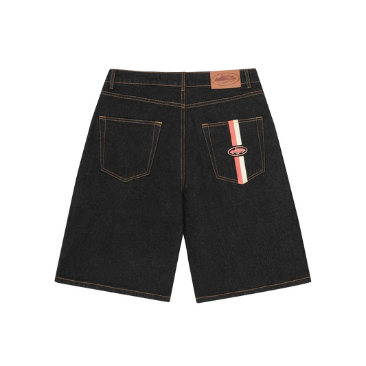 Corteiz DUAL STRIPE DENIM SHORT