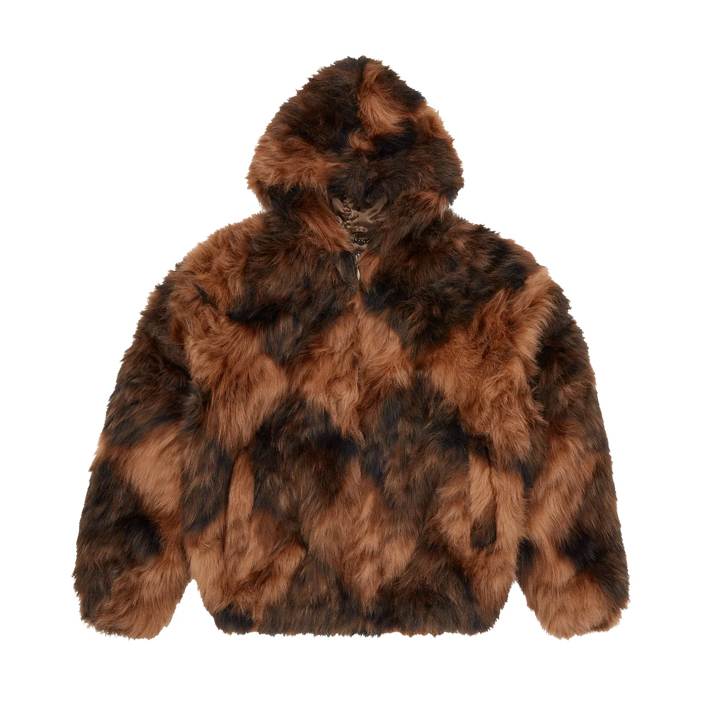 Corteiz DIAMOND HOODED FUR JACKET