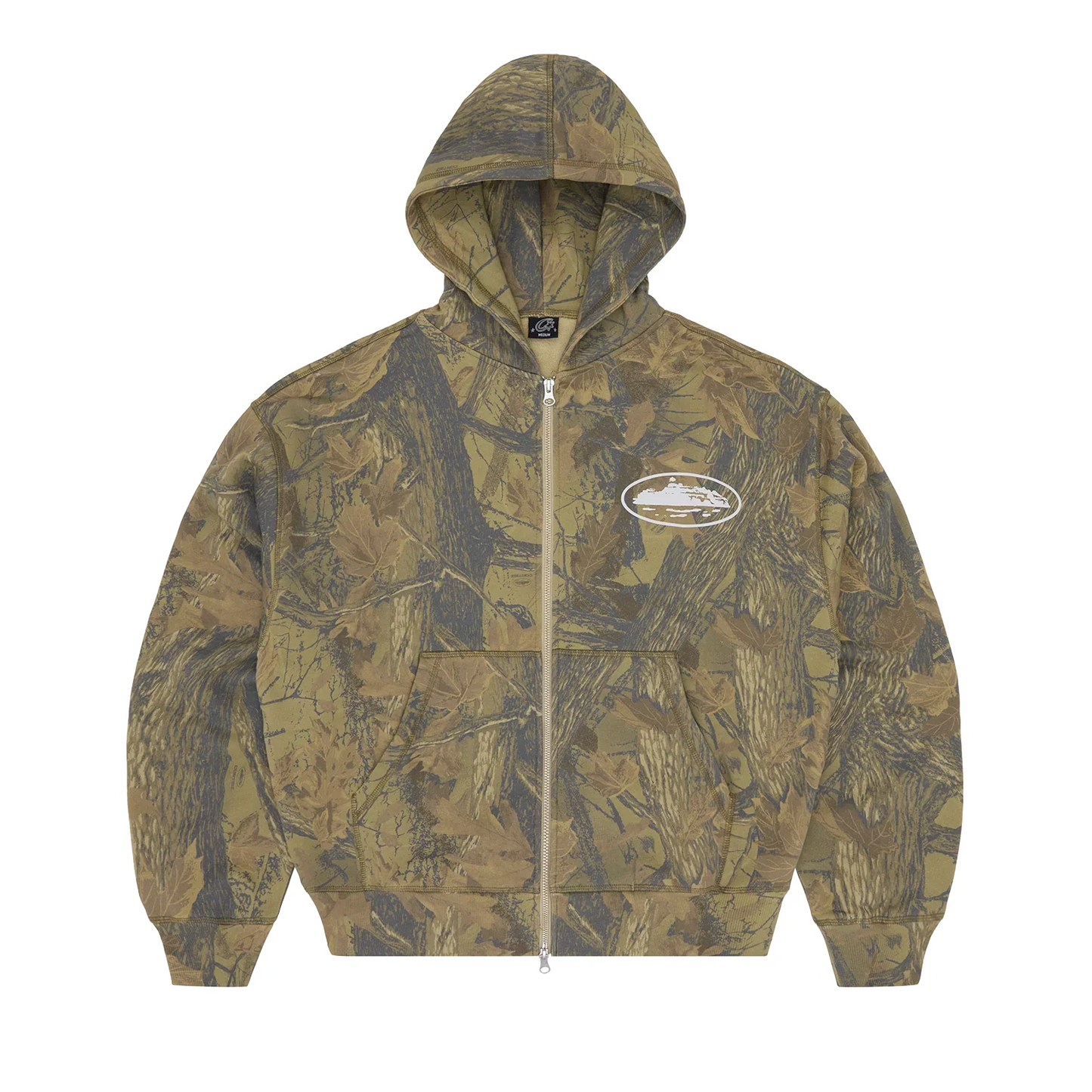 Cortiez ISLAND PUFF PRINT ZIP HOODIE [FOREST CAMO]