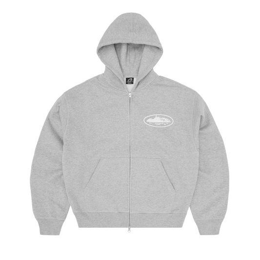 Cortiez ISLAND PUFF PRINT ZIP HOODIE [HEATHER GREY]